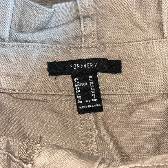 Forever 21 Belted Paperbag Denim Shorts - Picture 3 of 5